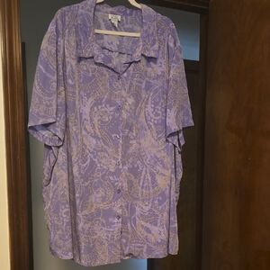 Purple and Yellow Patterned Shirt